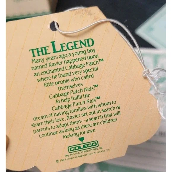 1985 Cabbage Patch Kids Boy Doll Vick Hudson Sept 1st Cert & Box READ 1 - Picture 7 of 16